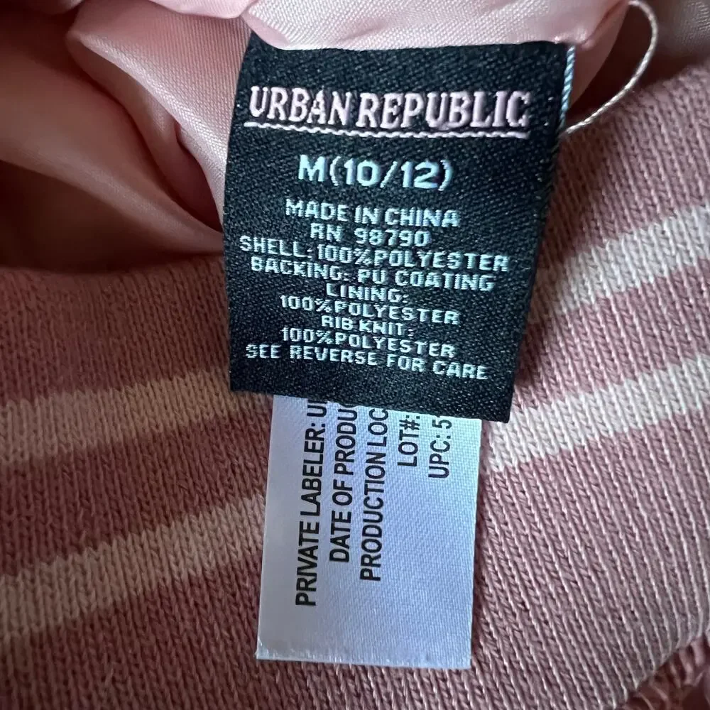 Urban Republic Pink Printed Girl Jacket, M (10/12)
